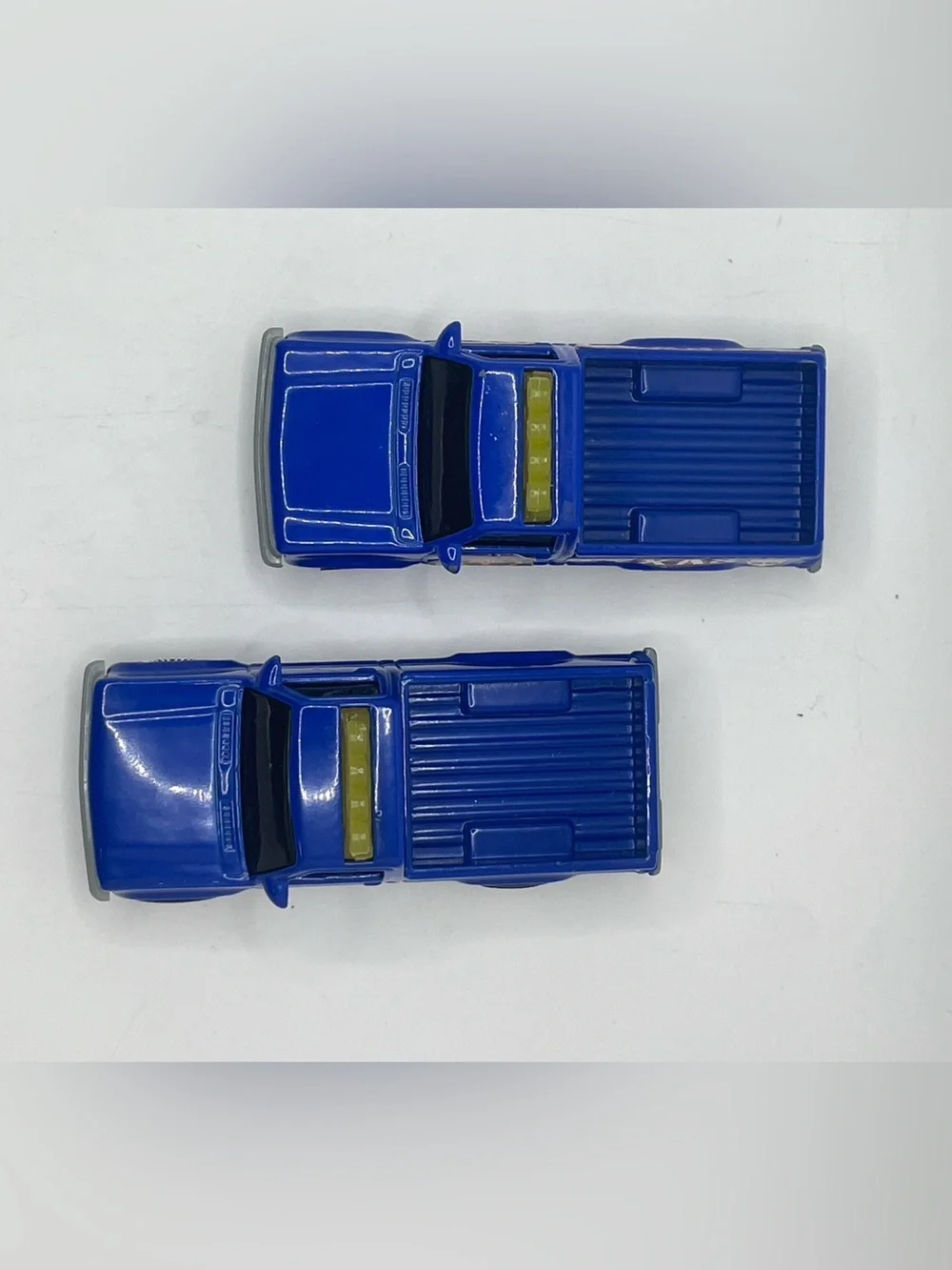 2 Matchbox McDonalds Texas Marshall Blue Dodge Dakota Pickup Trucks, Happy Meal